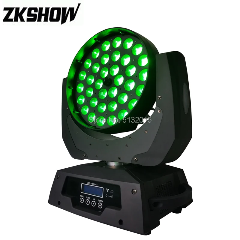 2 шт./лот 36*10 Вт RGBW LED Wash Zoom Moving Head Light для диско-ди-джеев вечерние свадебные шоу