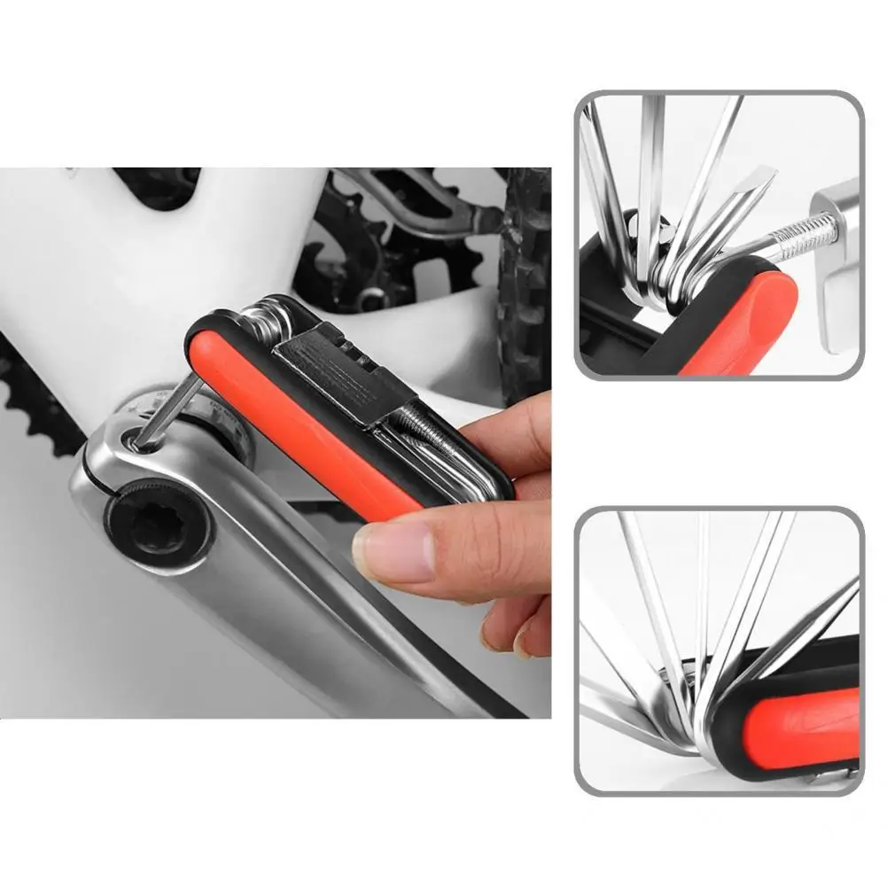 

Driver Tool Universal Accessory Portable Folding Wrenches Kit High Hardness for Bike