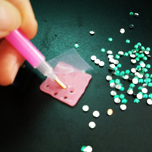 10 шт. розовые стразы для нейл-арта набор инструментов кистей и карандашей |