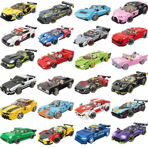 speed champions f8 senna wrc sports racing car sticker moc figures model classic rally racers vehicle kit set toys for kids gift free global shipping