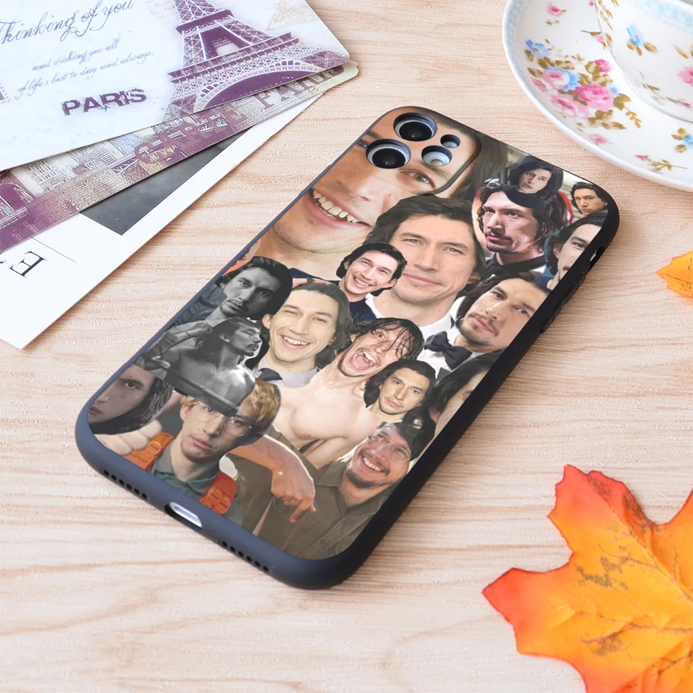 

For iPhone Adam Driver Collage Print Soft Matt Apple iPhone Case