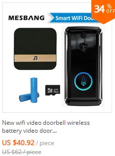 Батарея питания wifi видео дверной звонок Камера дверь видео домофон телефон камера беспроводной дверной звонок видео дверной телефон камера домофона