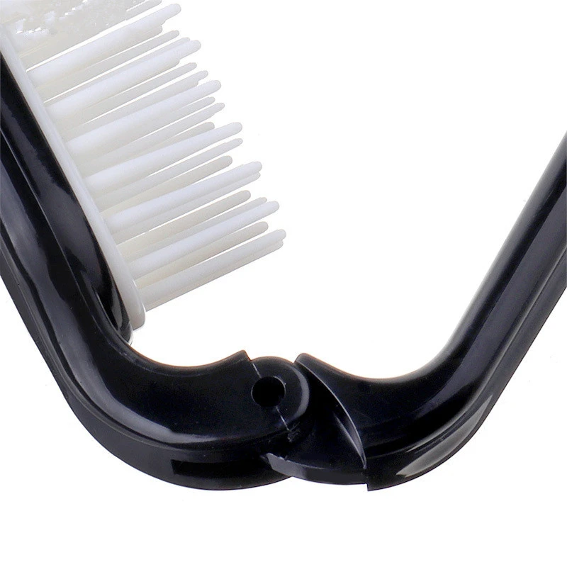 Складной портативный пластиковый гребень с мягкими зубьями для путешествий