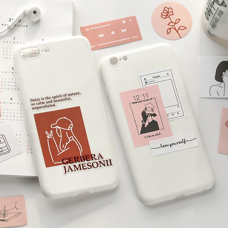Бумажные стикеры Washi 60 шт./лот декоративные Мультяшные наклейки сделай сам для