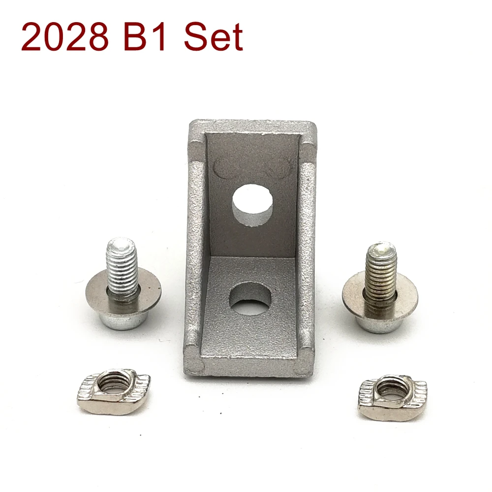 2028 комплектов угловых кронштейнов для алюминиевого профиля 2020 включая гайки и