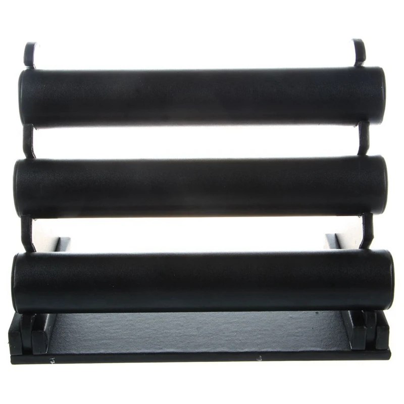 

1 Pcs 3-Tier Jewelry Stand Bracelet Holder Necklace Display & 1 Pcs 144 Holes Round Rotating Jewellery Display