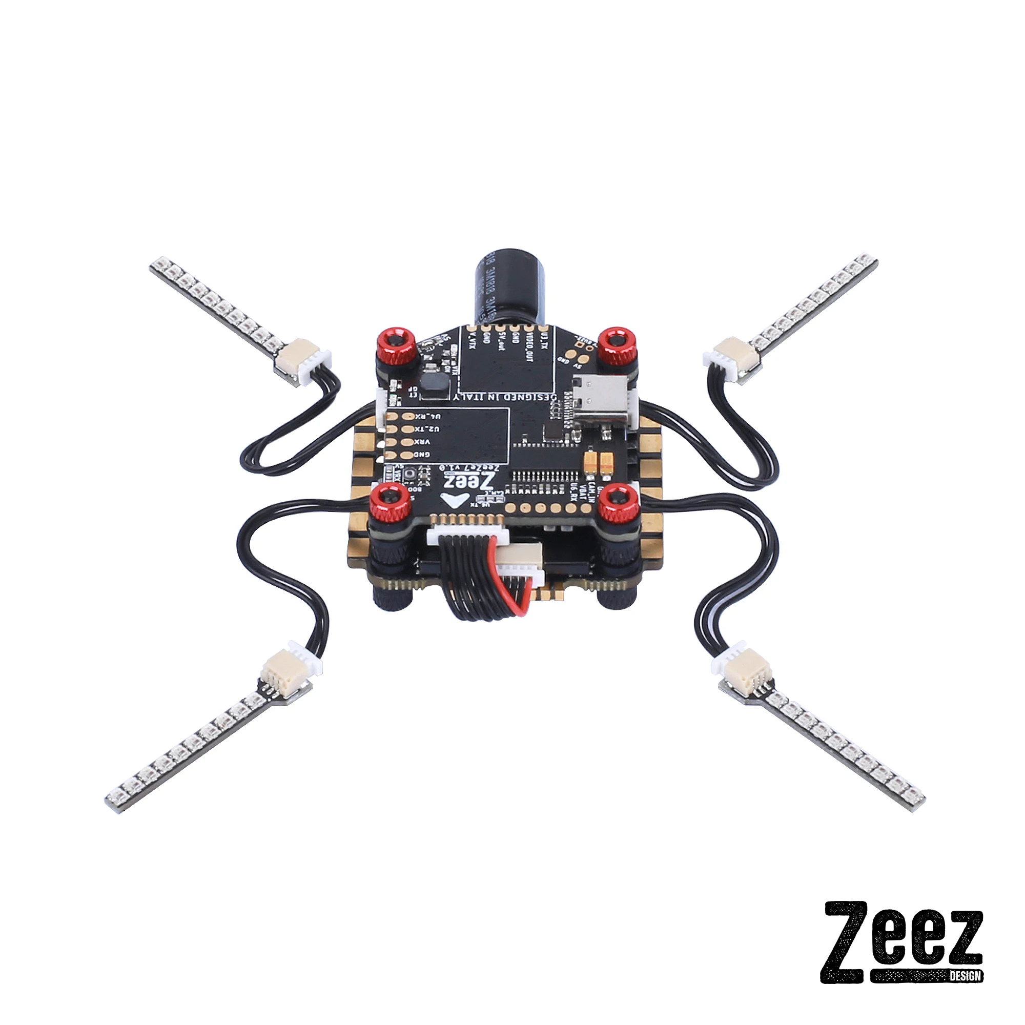 Новая комбинация для гонок Zeez F7 3030 стека игровые джойстики 60A 4 в 1 ESC светодиодный