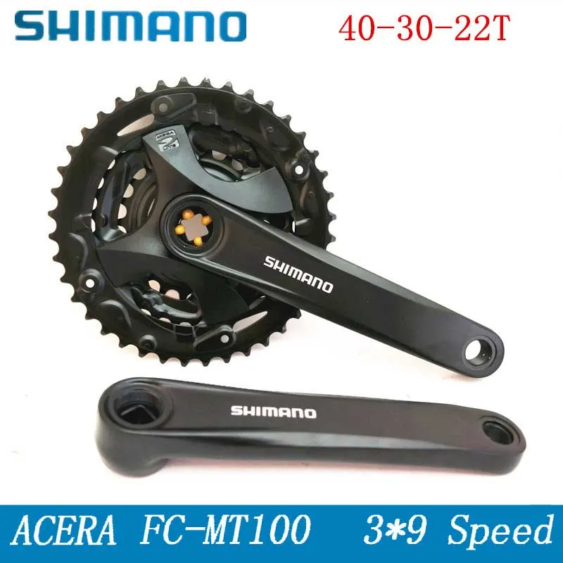 SHIMANO Alivio FC-MT100 запчасти для велосипеда шатун горного алюминиевый сплав коленчатый