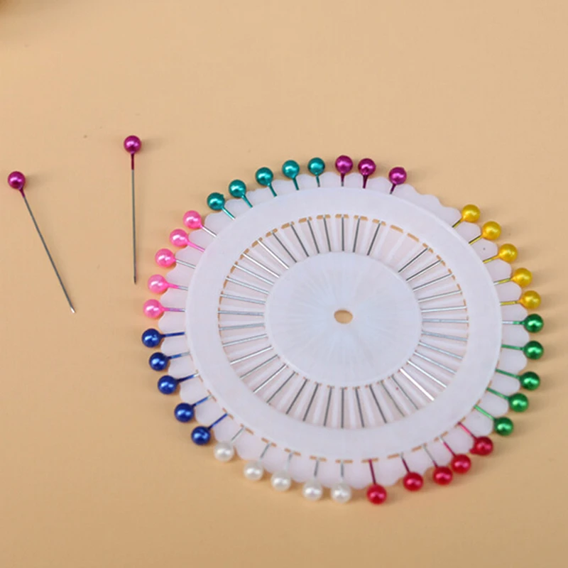 480 шт./лот швейные булавки с круглой жемчужной головкой для изготовления одежды