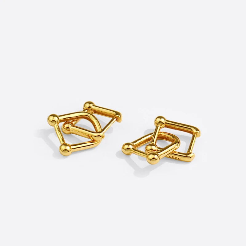 

TOSAKO Hoop Earrings Gold Color Fashion Personality Wedding Engagement Jewelry