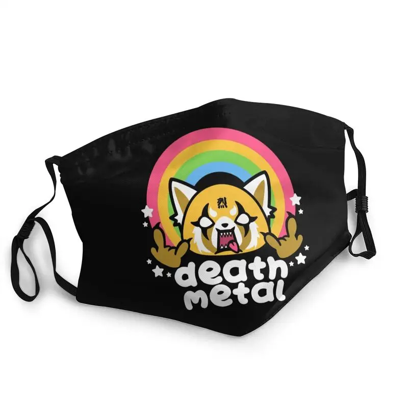 Агрессивная маска Retsuko Death Metal Aggretsuko неодноразовая для лица Аниме Манга