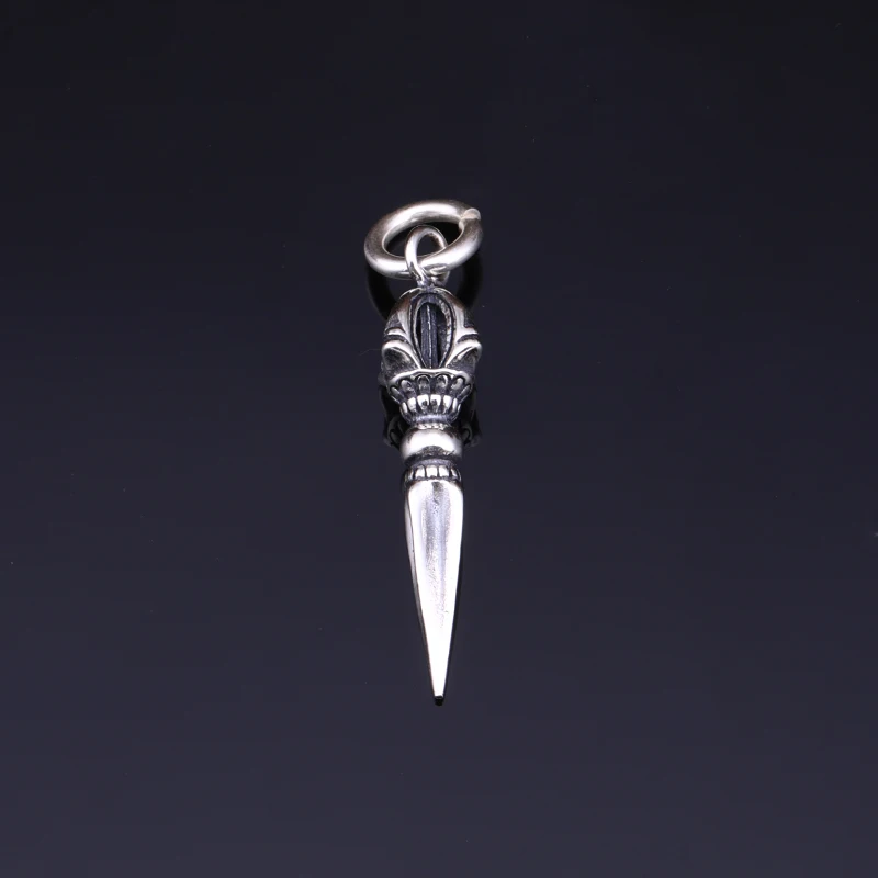 Серебряная бижутерия 925 пробы тайская серебряная подвеска винтажная скипетр для
