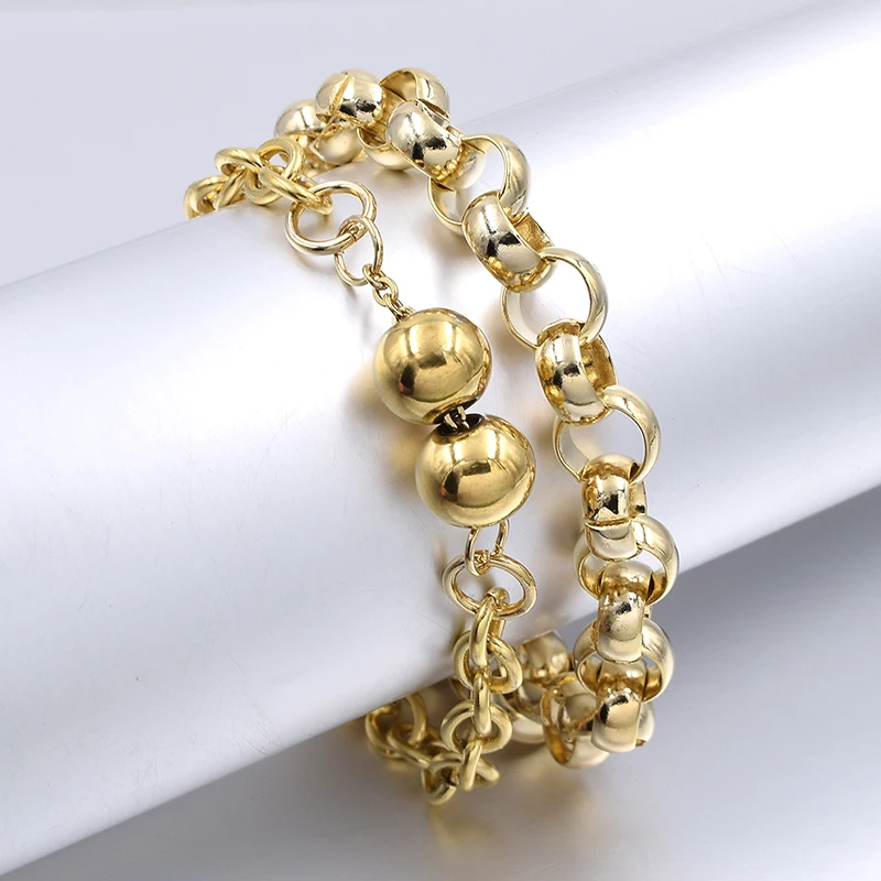 Крутая цепочка CHIMDOU золотого цвета Круглый браслет для мужчин новый стиль