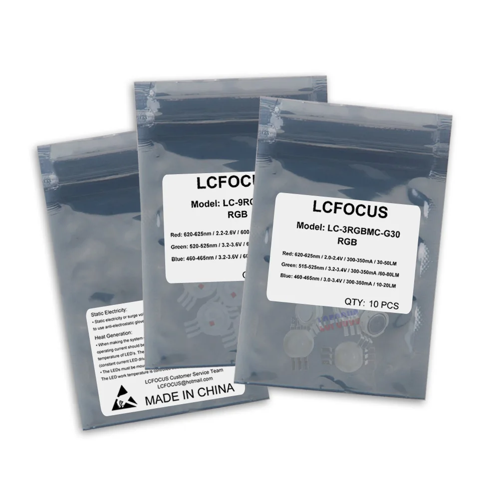 Высокое качество 3 Вт 9 RGB светодиодный COB диодный чип красный зеленый синий полный