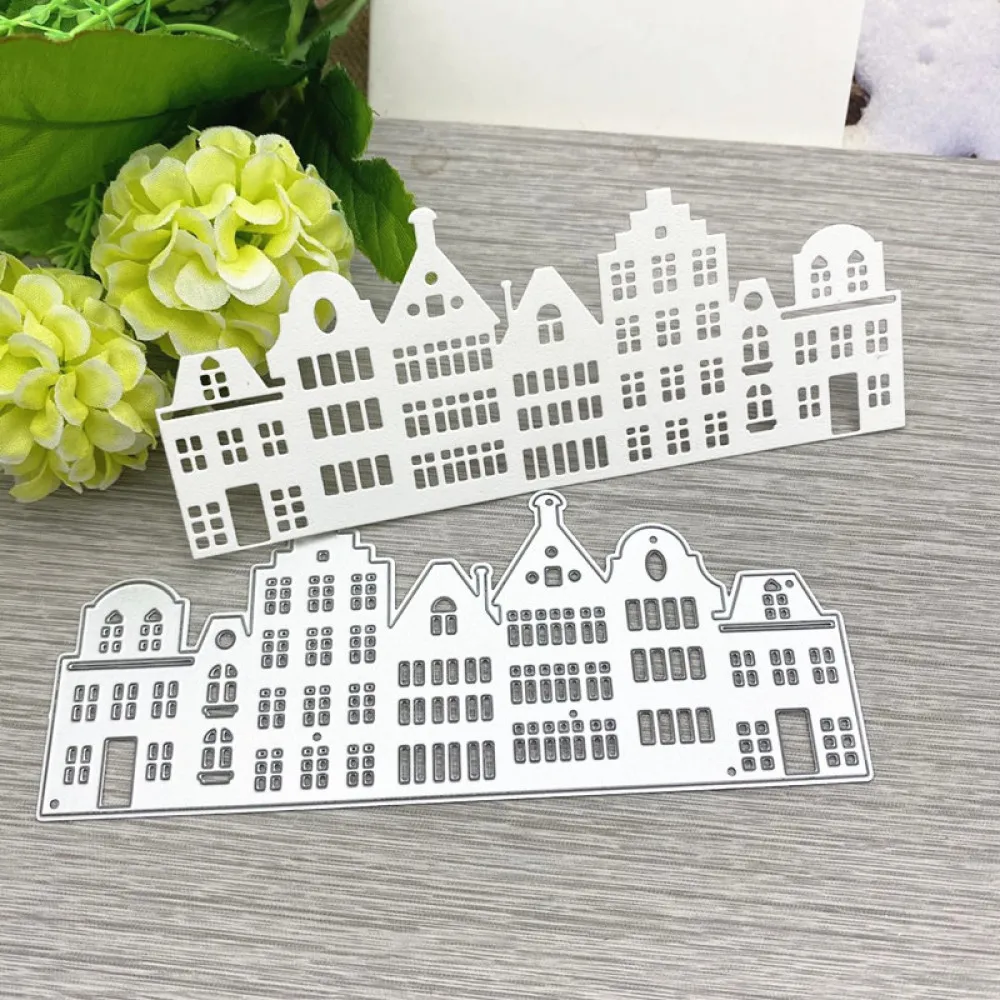 

Castle Metal Cutting Dies Architecture Stencils for DIY Scrapbooking Photo Album Decorative Embossing DIY Paper Cards