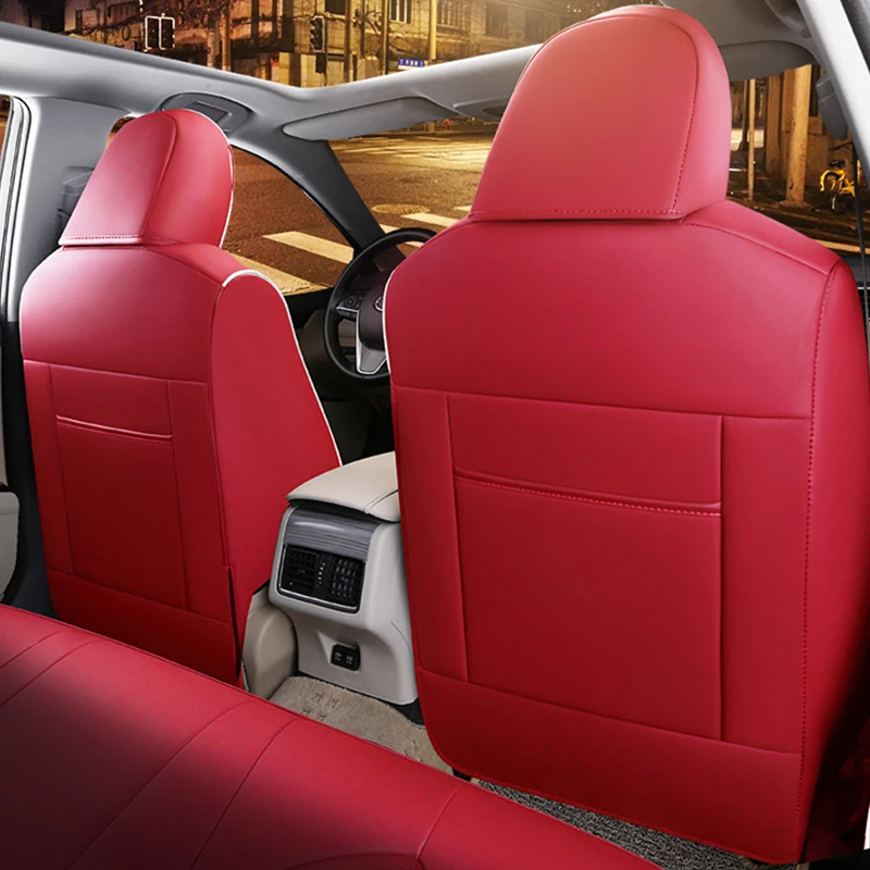 Customized PU Leather Car Seat Cover Set Special For Toyota Camry 70 2018 2019 Auto Protector Cushion Accessories Interior | Автомобили и