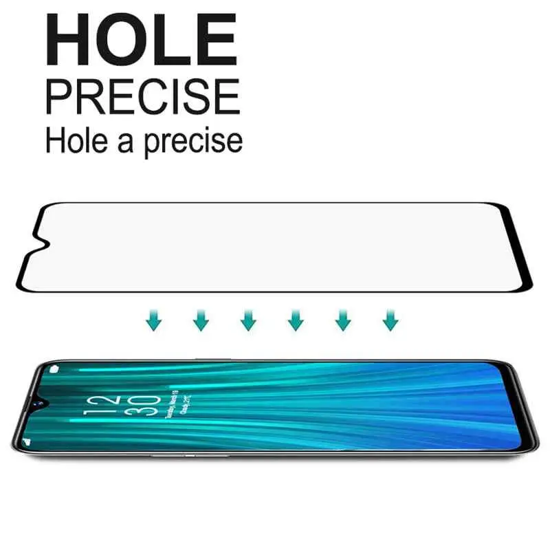 9H полное покрытие из закаленного стекла для Xiaomi Redmi Note 8 Pro 8Pro Защитная пленка