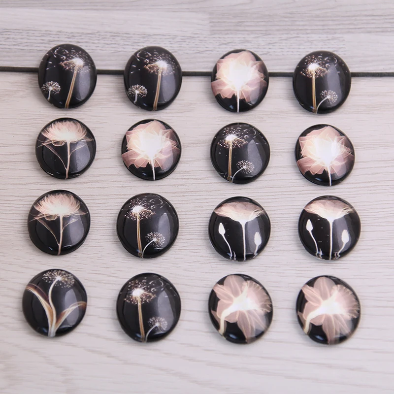 Сладкий Колокольчик 20 шт микс ночное небо фейерверк узор Овальный стеклянный