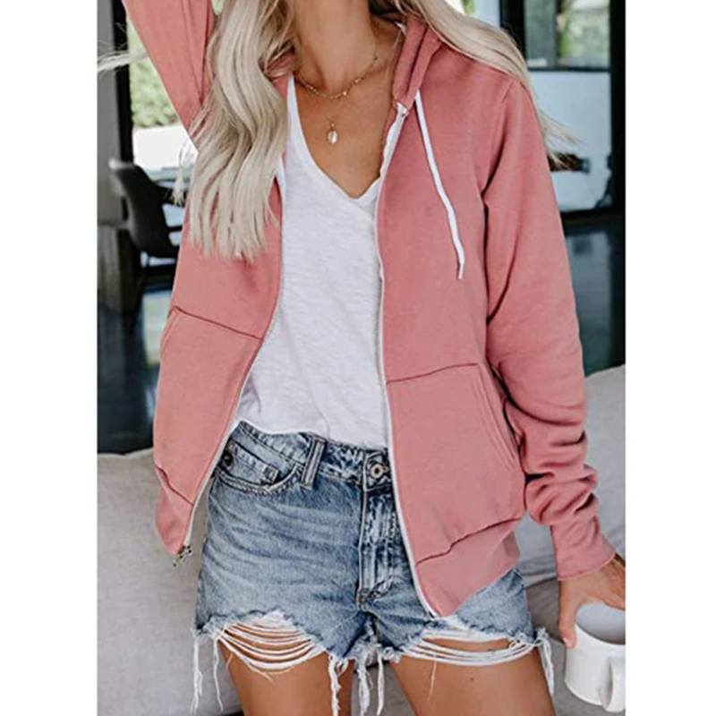 

Sports Jacket Drawstring Hooded with Zipper Gym Solid Coat Large Size Running Wear Workout Indoor Sportswear