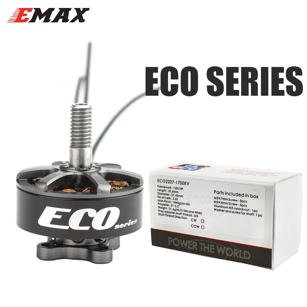 EMAX ECO 2207 1700KV/2400KV CW двигатель для FPV RACER Quadcopter/RC Drone Aircraft|Детали и аксессуары| |
