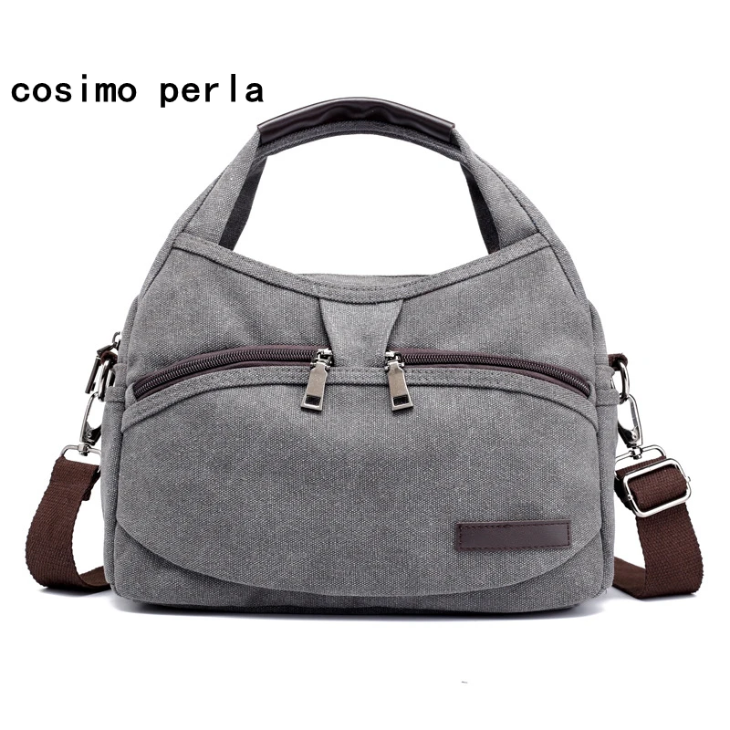 

2021 Women Handbag Casual Vintage Canvas Shoulder Bags Designer Women's Messenger Bags Ladies Clutch Purse Crossbody Tote Purse