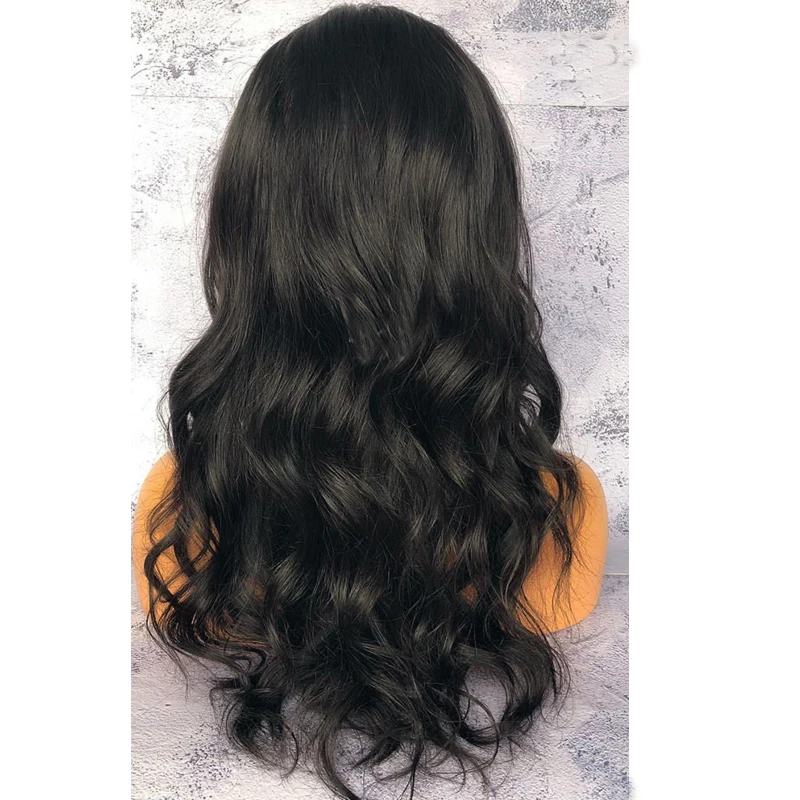 LUFFYHAIR волнистые передние парики из человеческих волос 180% Полная плотность