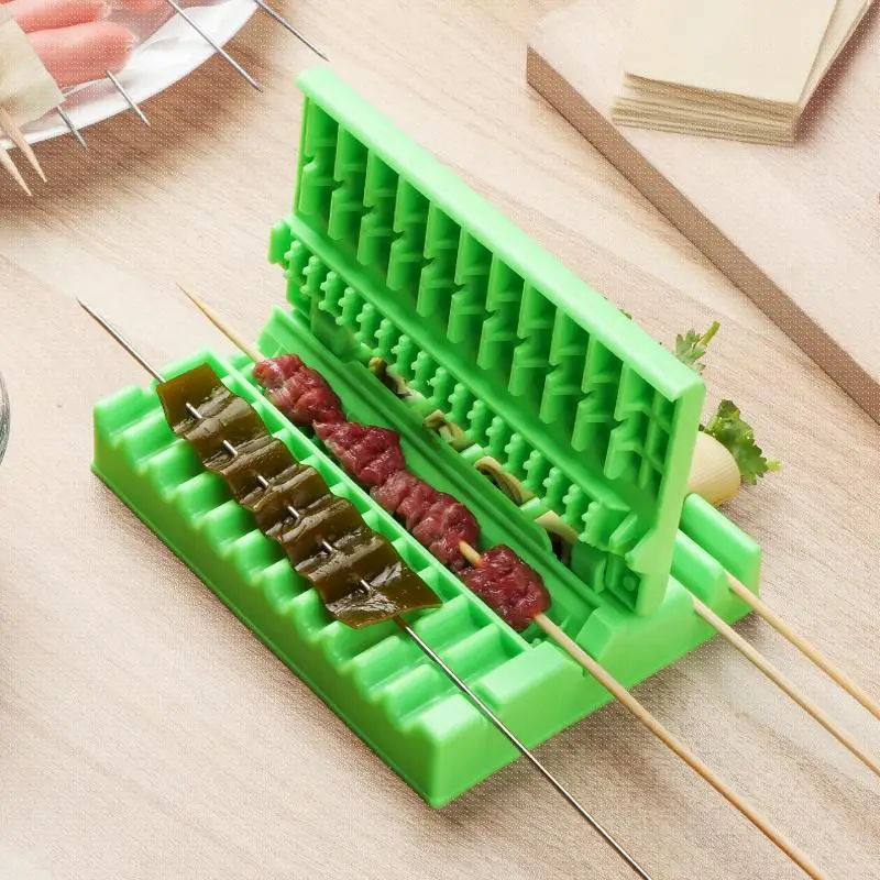 

Wonderlife ultifunctional Barbecue String Artifact Wear Food Meat String Device Skewer For Beef Pork Maker BBQ Tools