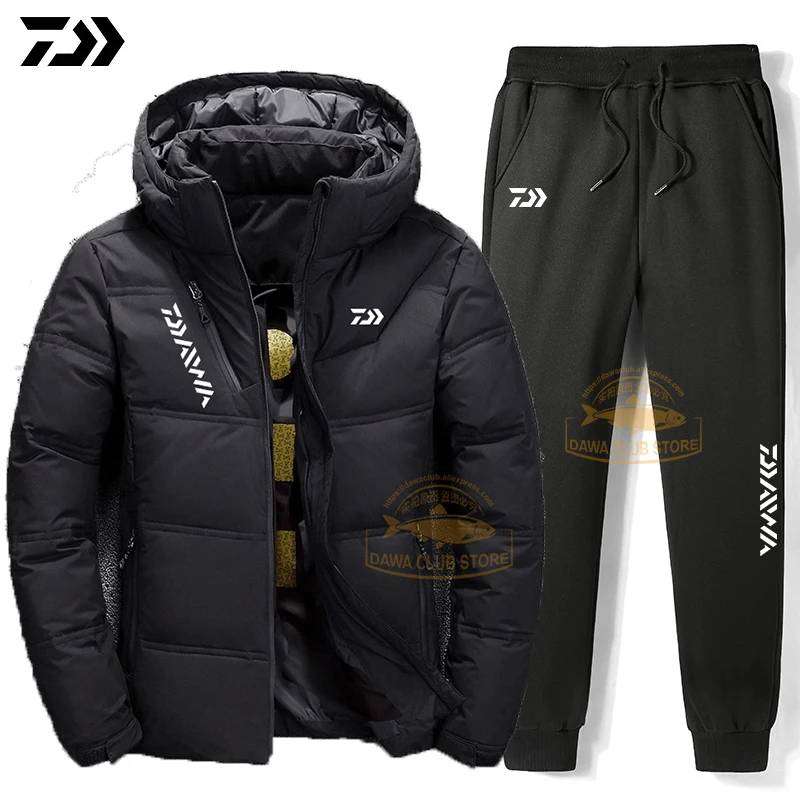 

Daiwa Suit for Fishing Jacket Waterproof Windproof Warm Thick Pants Fishing Clothes Sports Fishing Suit Winter Men Fishing Wear