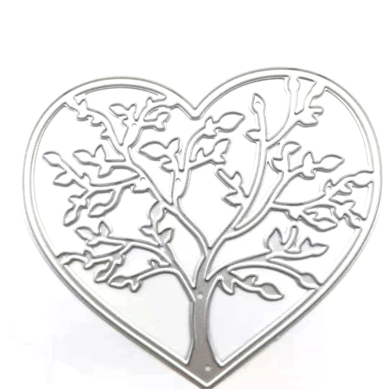 

Heart Metal Cutting Die Cute Tree Durable Carbon Steel Embossing Dies Templates G99A