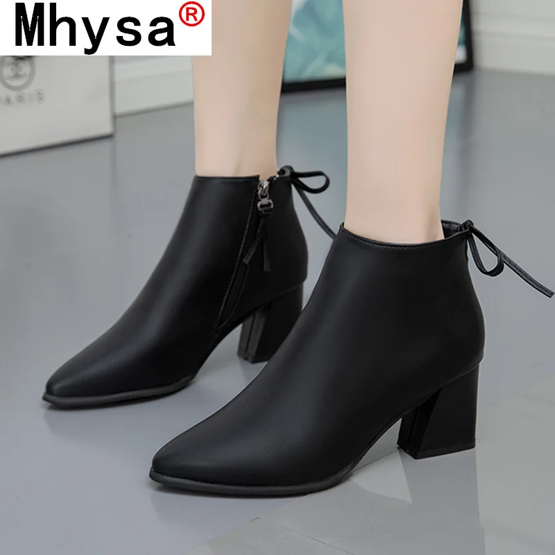 

Женские ботильоны 2021, женские ботинки из искусственной кожи на молнии с квадратным носком, модные теплые ботинки на платформе, женские боти...