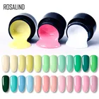 Цветной Гель-лак ROSALIND для маникюра, 60 цветов, Базовое покрытие, гибридный дизайн ногтей