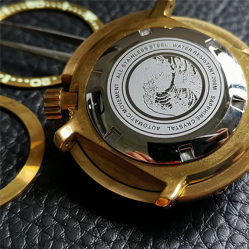 НОВЫЙ 47 мм сапфировый Кристалл алюминий бронза тунца чехол для часов SBBN031