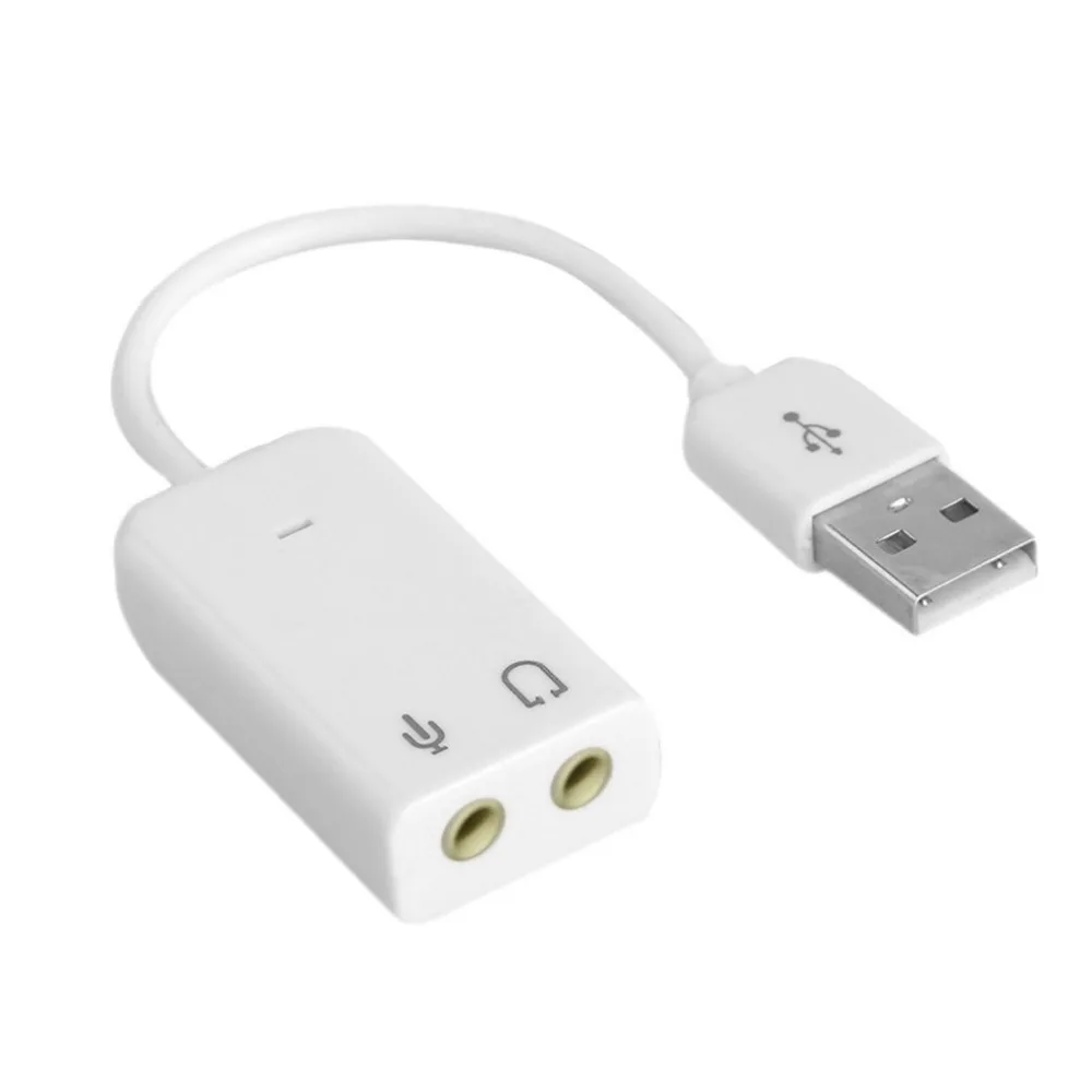 USB звуковая карта 2 0 к гнезду 3 5 мм MI 3D Аудио гарнитура микрофон наушники 7 1 канал