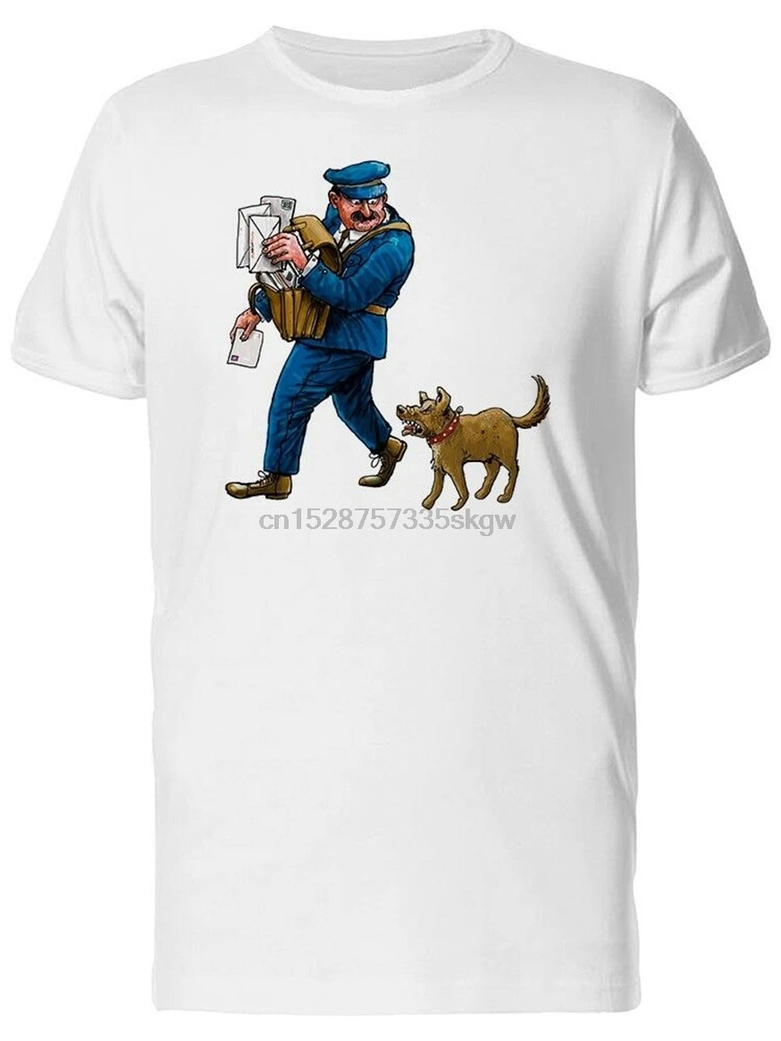 Мужская футболка с надписью Barking Dog Postman|Мужские футболки| |