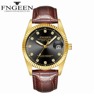 Gold Watches for Men Top new Brand Luxury Diamond Quartz Couple Watch Women Steel Strap Date Luminous Reloj Hombre Lovers Watch