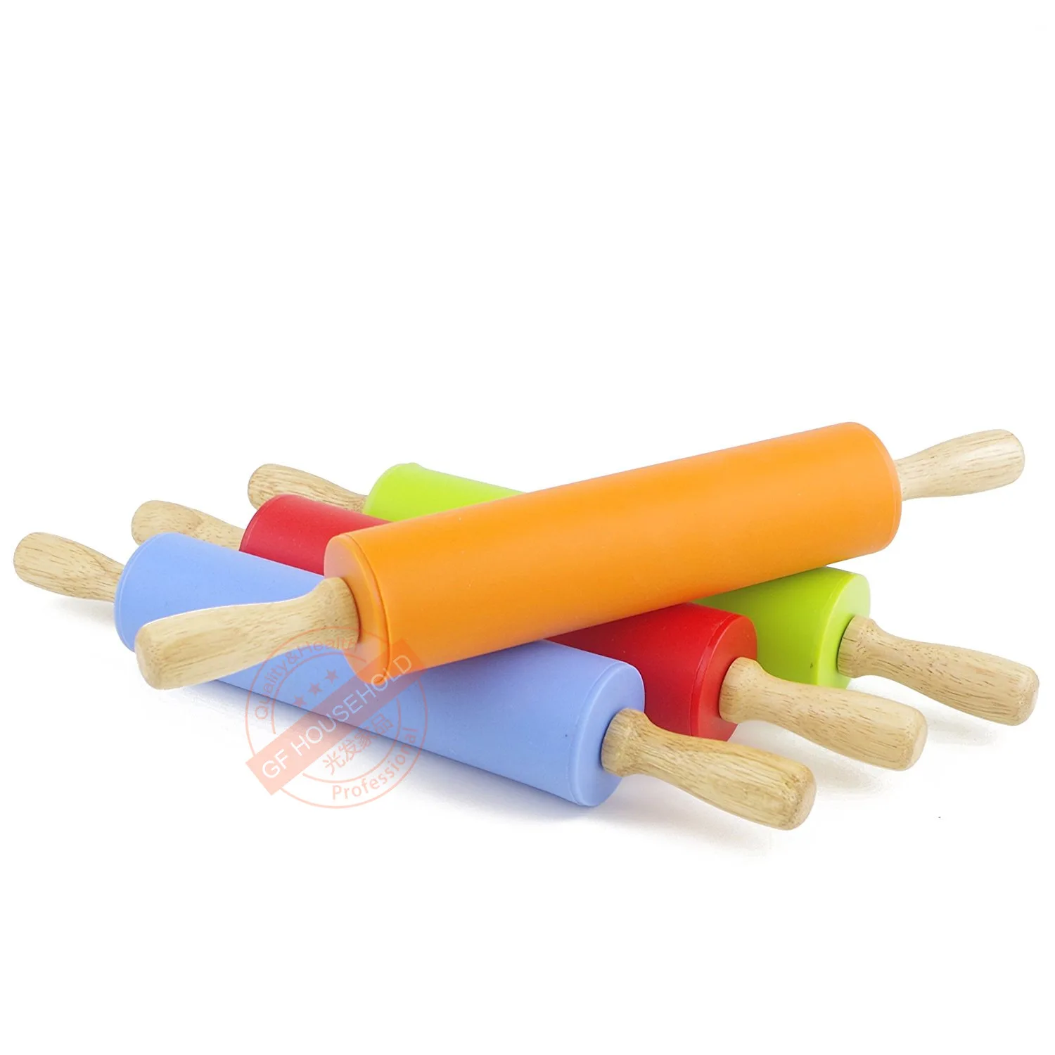 1 шт. трансграничной силиконовая Скалка журналы поверхность ручки корки тесто