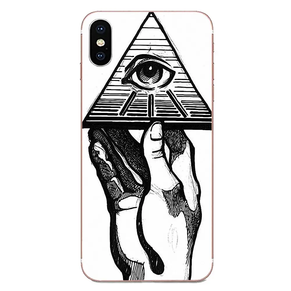 Иллюминаты символ глаз Пирамида арт для Galaxy Alpha Note 10 Pro A10 A20 A20E A30 A40 A50 A60 A70 A80 A90 M10 M20