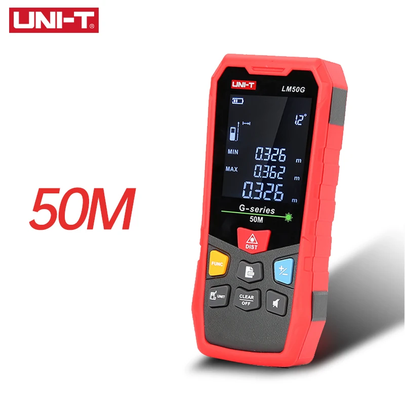UNI T зеленый лазерный дальномер ручной Мини Лазерная дальномерная лента