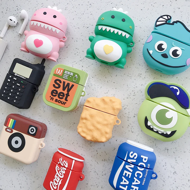 GIAUSA Airpods сумка с рисунком аниме чехол для наушников силиконовый чехол для Airpods чехол аксессуары чехол для наушников
