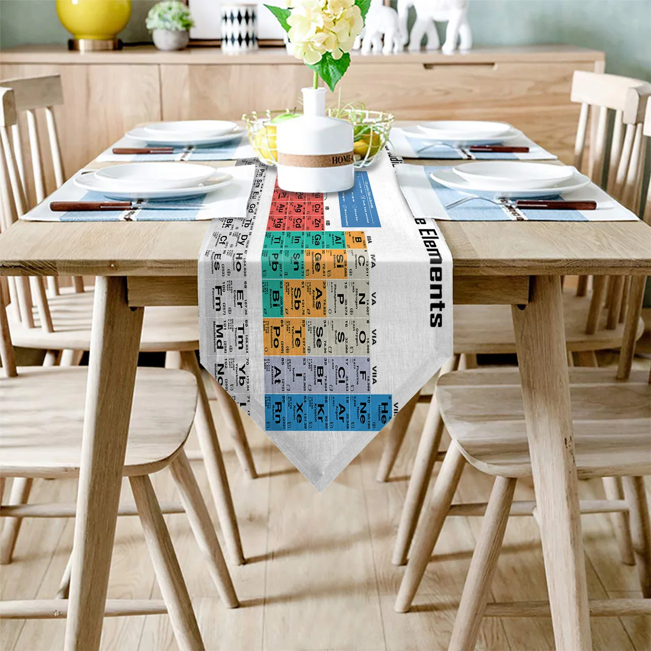 Периодическая таблица элементов химическая настольная дорожка для свадьбы