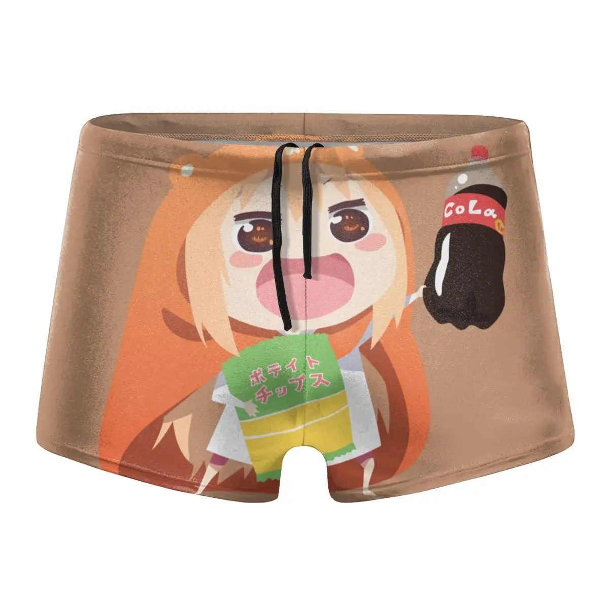 

Himouto Умару, мужское платье с рисунком, сексуальные плавки из нейлона, дышащие трусы со встроенной линией луча, плавки для плавания