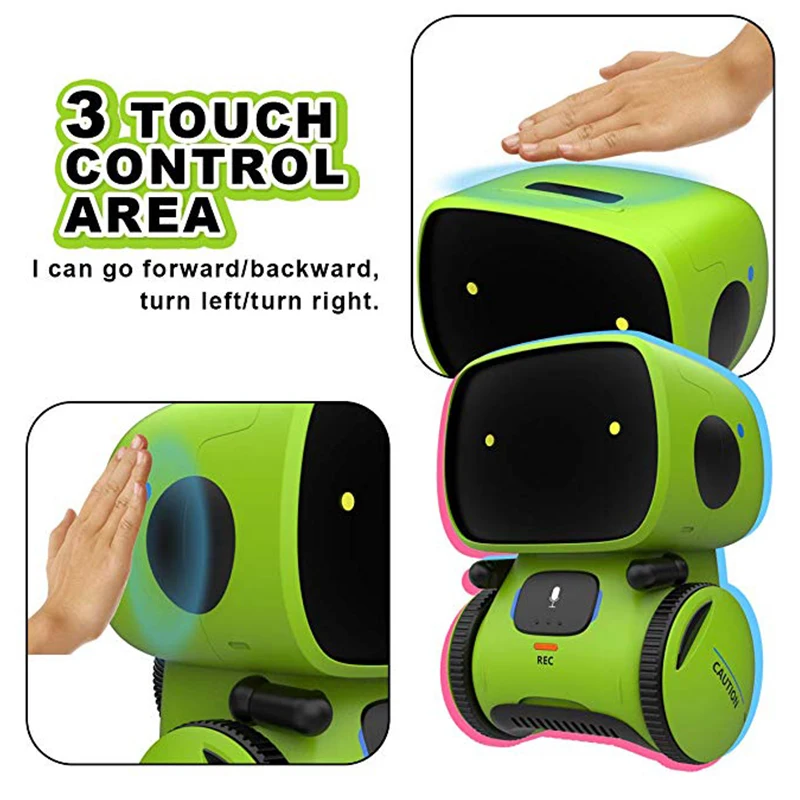 Rc-роботы для детей танцующие игрушки с голосовой командой и сенсорным