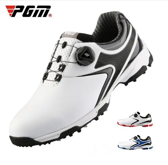 

PGM Golf Shoes MenRotating Knobs Buckle Golf Sneakers Breathable Golf Shoes Waterproof Sports Sneakers Mens Training Sneakers