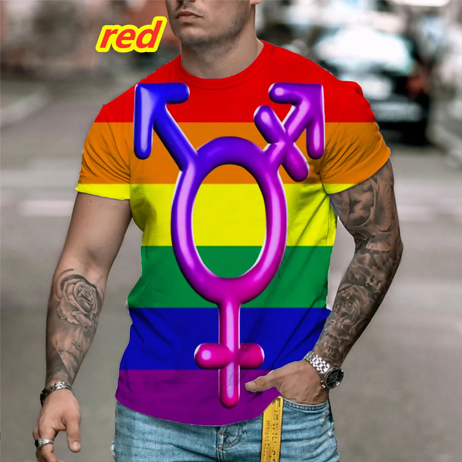 ЛГБТ Радужный Флаг лесбиянок геи 3d футболки летняя мода мужская женская футболка