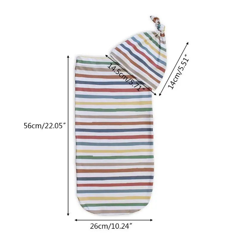 

Baby Wrap Sleeping Bag Cute Blanket with Hat Swaddle Set Newborn Anti-shock Soft Skin-friendly Towel Infant Gifts