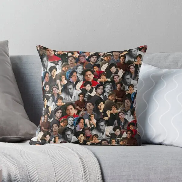 

Cole Sprouse Collage Printing Throw Pillow Cover Throw Waist Square Hotel Decor Case Home Wedding Office Pillows not include