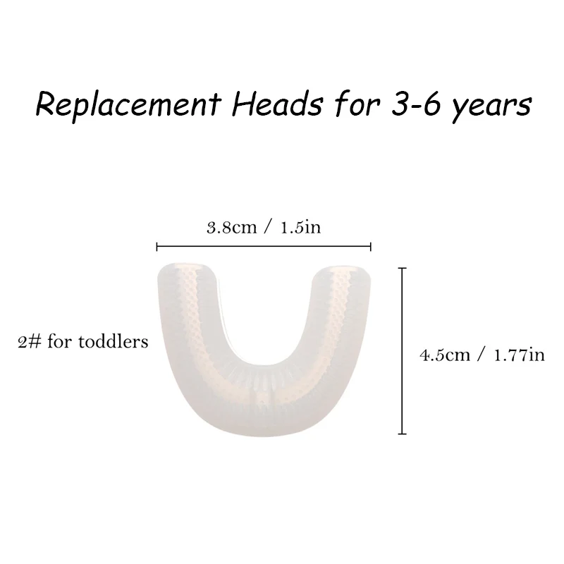 3-6 years Lanbeibei Детская электрическая зубная щетка u-образная умная звуковая перезаряжаемая зубная щетка электрическая зубная щетка для детей уход за полостью рта щетка - Цвет: 3-6 years