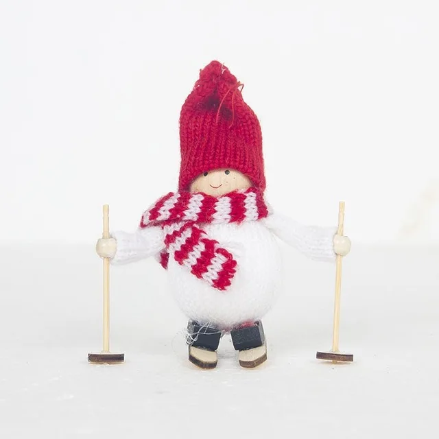 2018 Рождественский милый лыжный ангел подвеска для девочки Рождественская елка