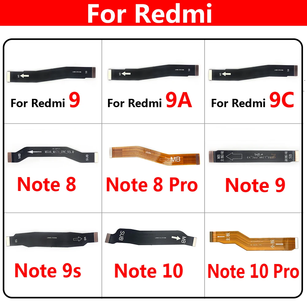 

New Main Board Mainboard Motherboard Connector Flex Cable For Xiaomi Redmi 9 9A 9C 6 6A 8A Note 10 8 7 6 Pro 5 5A Plus