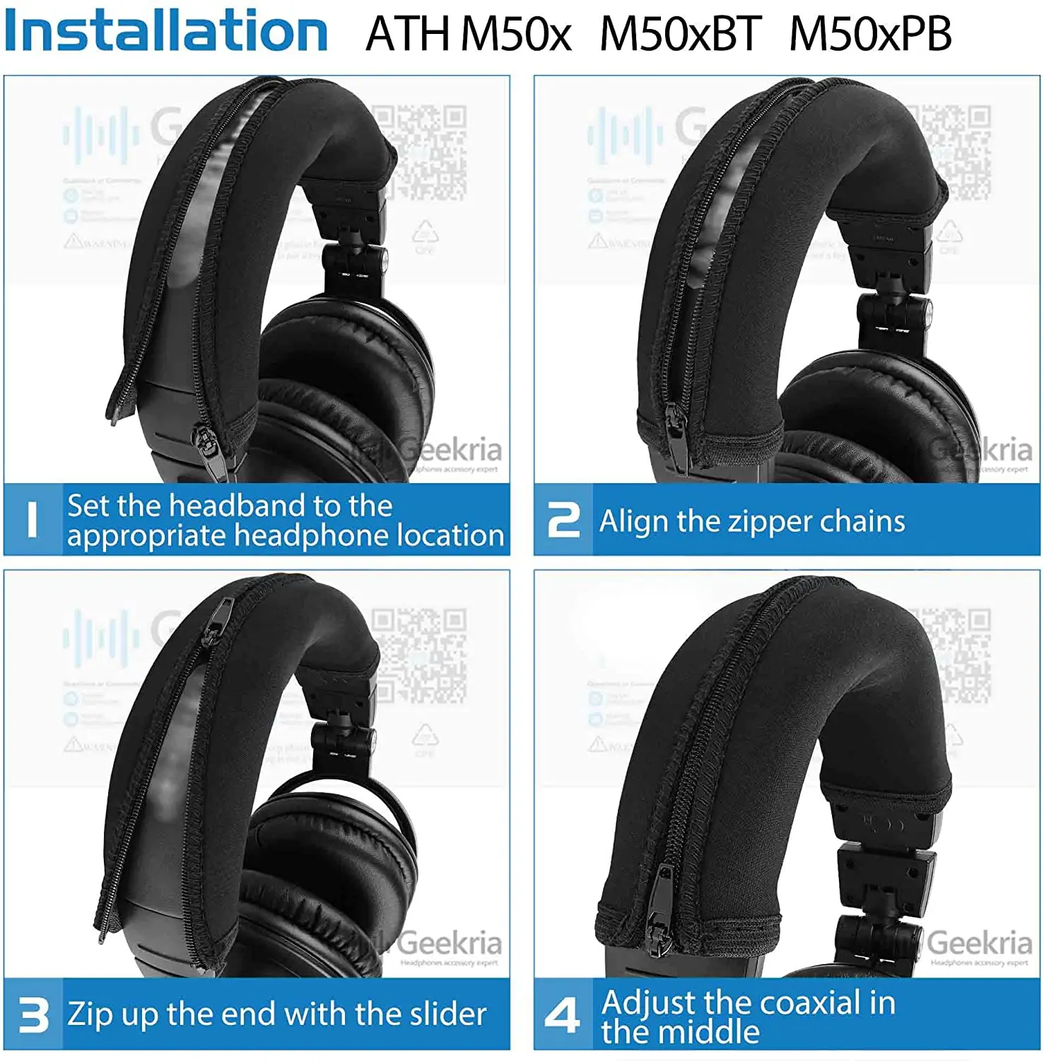 Чехол на голову совместимый с наушниками ATH M50x M50xWH M50xBB/Защитные Запчасти для